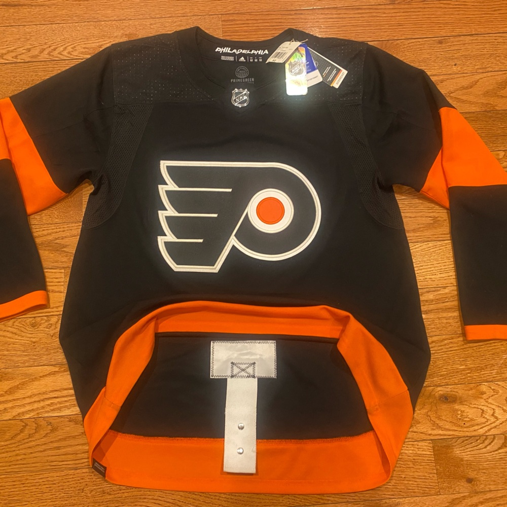 Philadelphia Flyers Adidas Primegreen Sz 52 Black Alternate 3rd SEE DESCRIPTION
